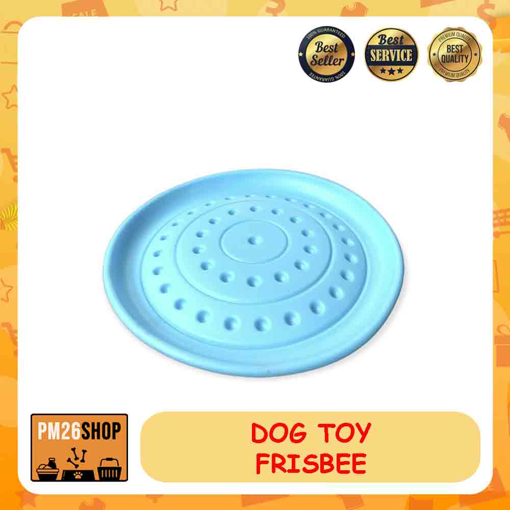 MAINAN ANJING FRISBEE DOG TOY RUBBER FLYING SAUCER PIRING TERBANG PLASTIK