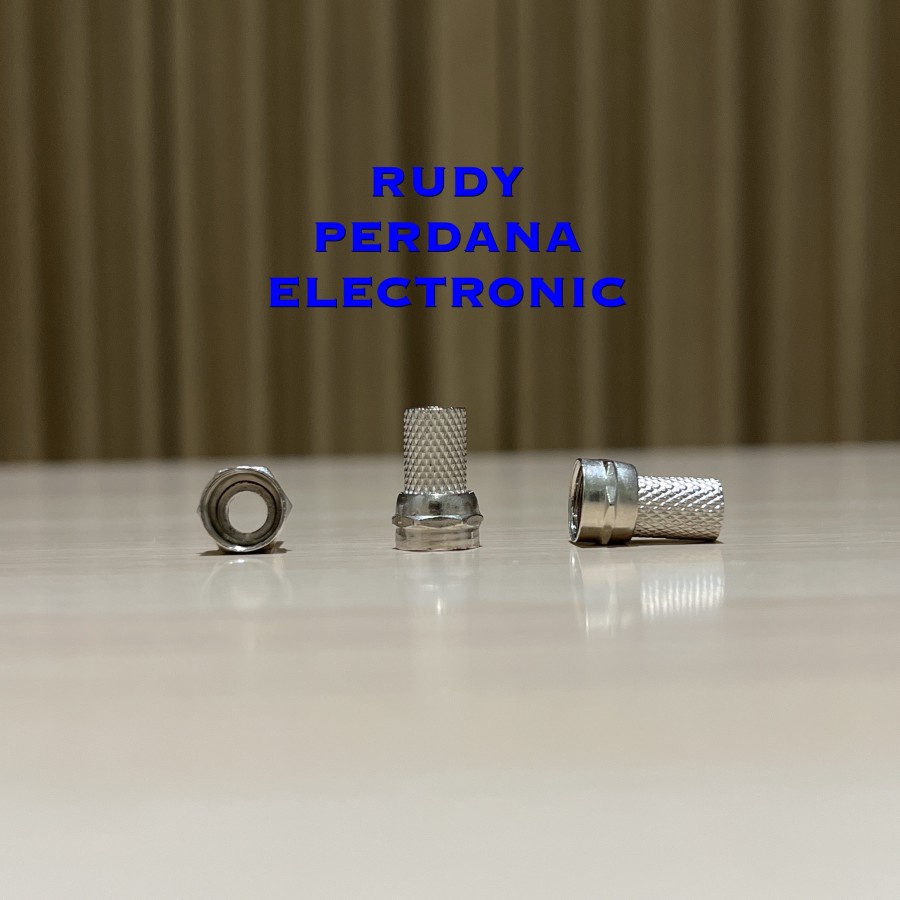 JACK KONEKTOR F 5C RG6 DRAT SEAL SILVER KARET TIDAK ADA TIPIS ANTENA TV BNC CCTV RECEIVER PARABOLA