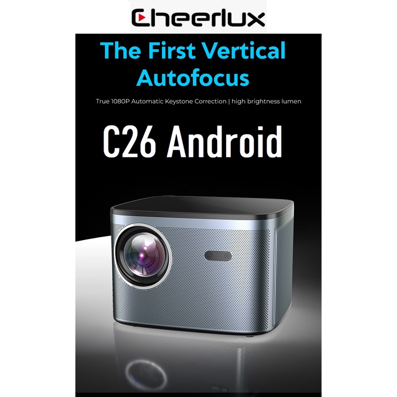 AKN88 - Proyektor CHEERLUX C26 ANDROID Projector 280 ANSI Auto Focus Digital