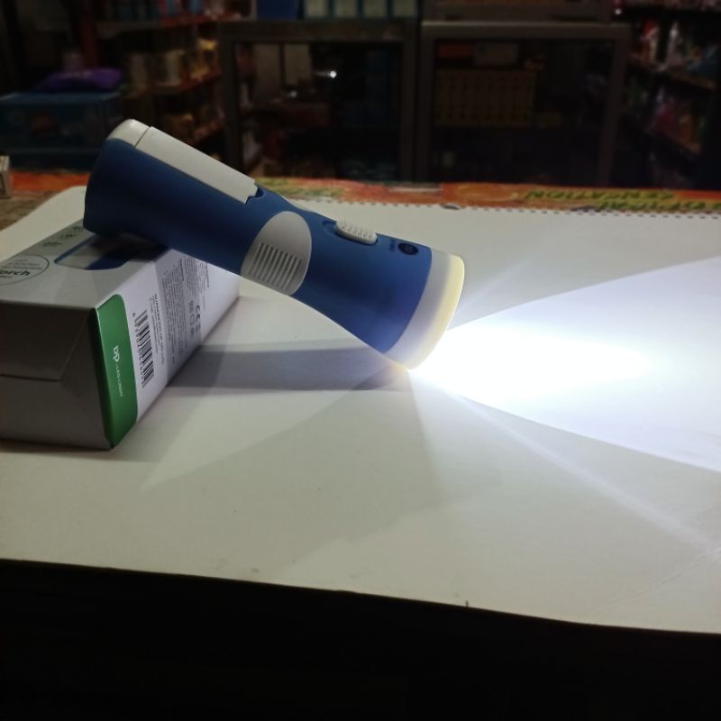 Senter LED Torch 2 fungsi rechageable