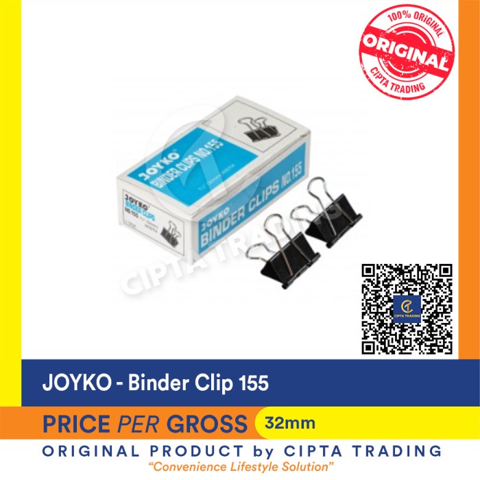 

Terlaris Binder Clip - Joyko - No 155 (Gross)