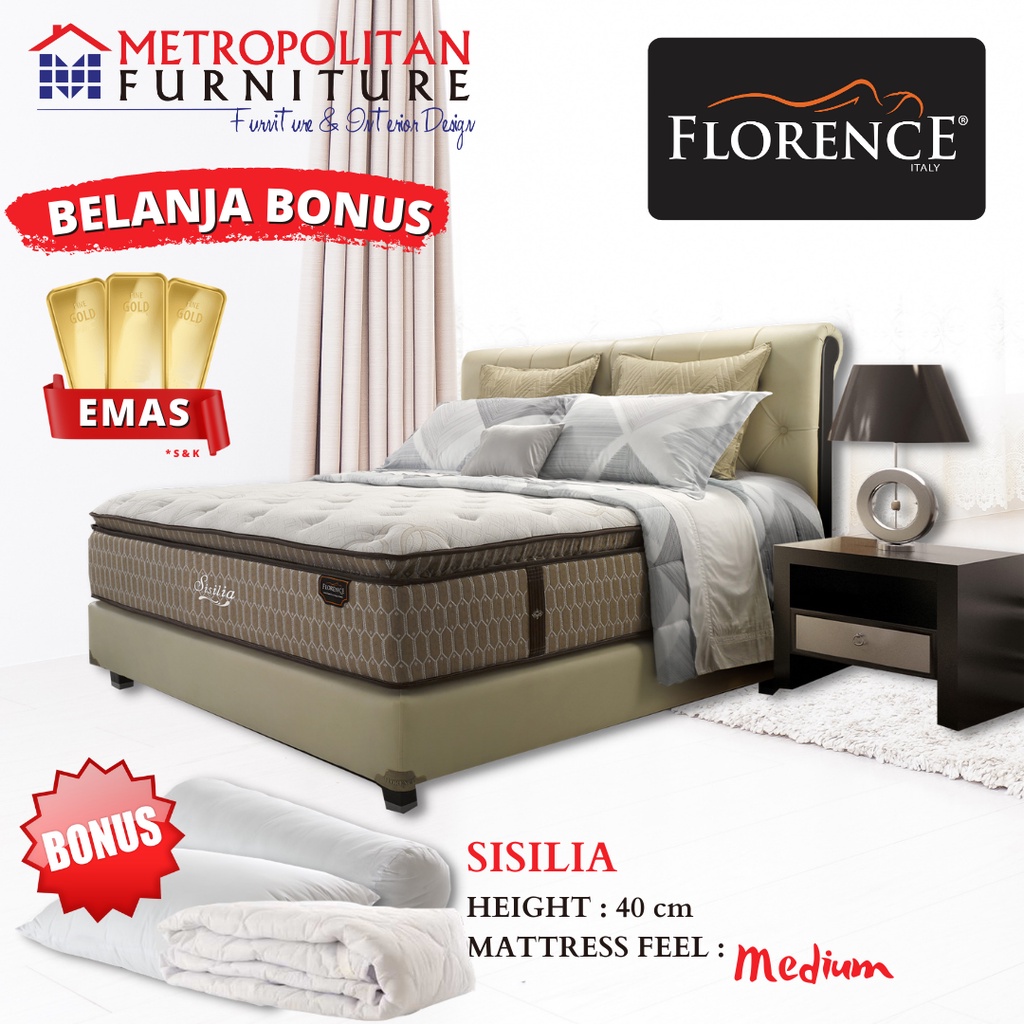 Kasur Springbed Florence Sisilia Spring bed matras