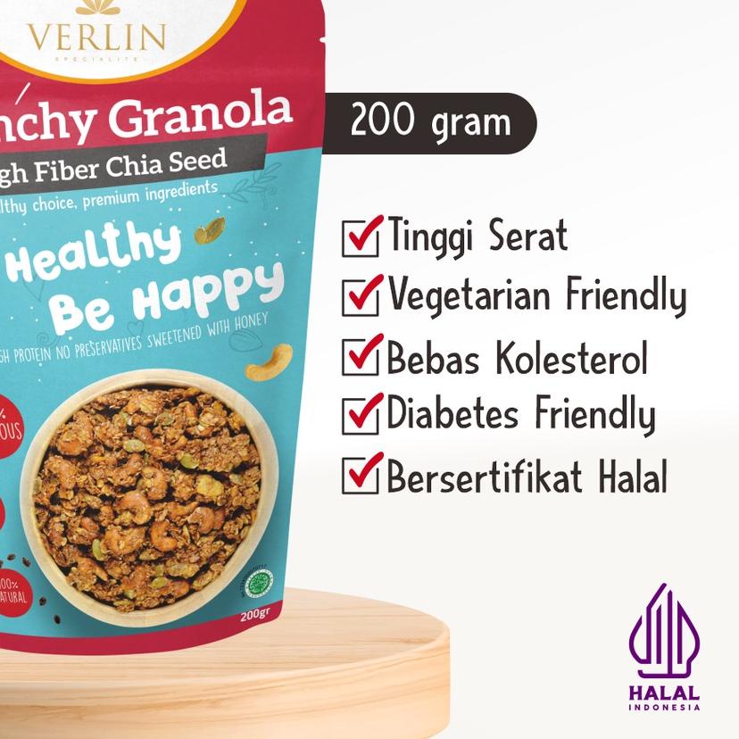 

✥ Verlin Crunchy Granola High Fiber Chia ➱