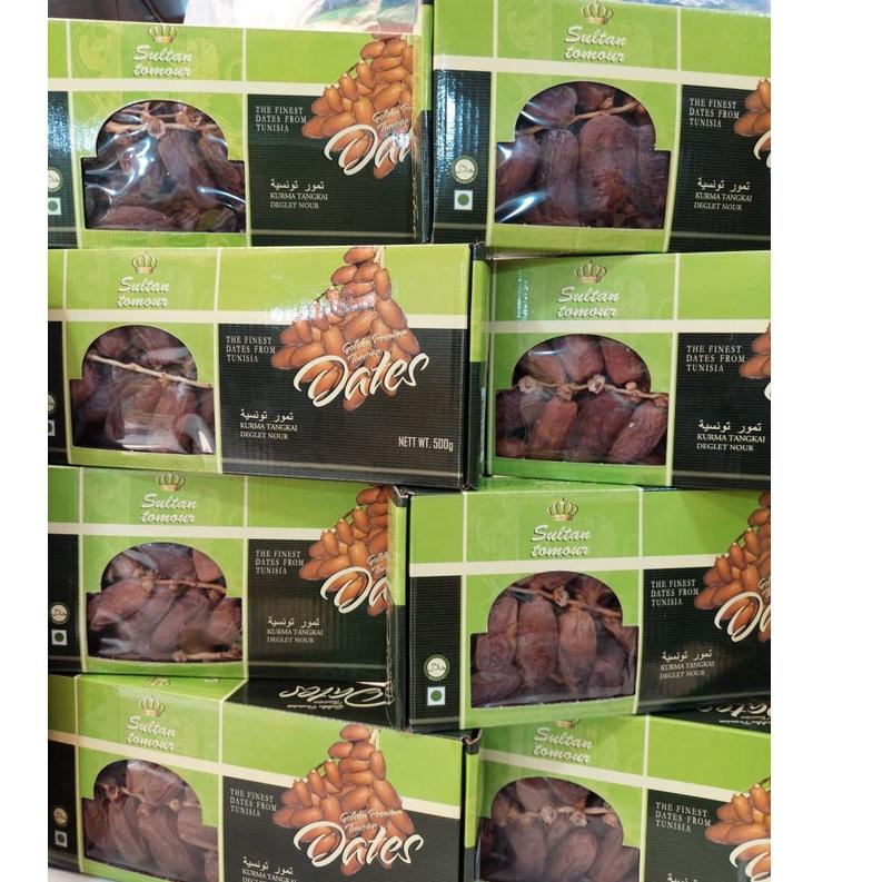 

★ Kurma PalmFruit HOSNA 500gr Palm Fruit Tunisia Tangkai (kemasan DUS)//KURMA TANGKAI (EXP 2024) ➤
