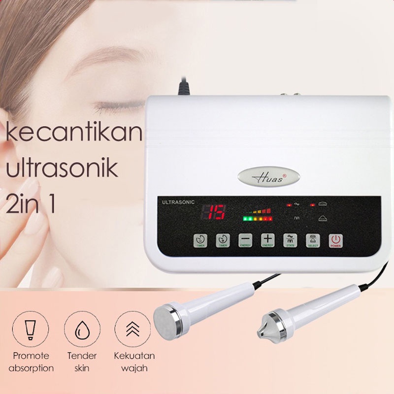 2 In 1 Alat Detox Wajah Ultrasound Soft cauter ultrasound 22W alat 2 In 1 detox strika setrika wajah mata penghilang tai lalat kutil flek tatto