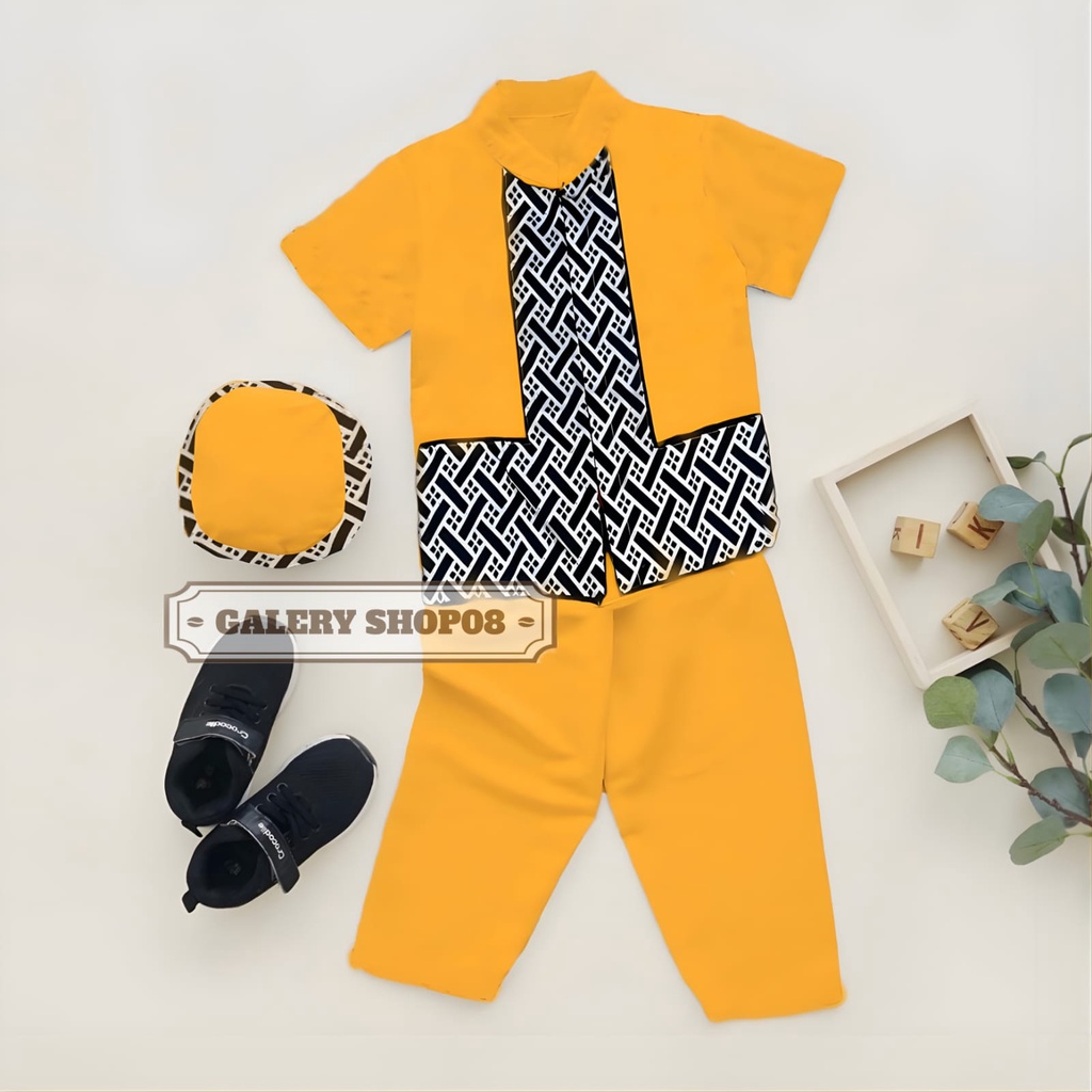 SETELAN PAKAIAN MUSLIM BAYI BAJU KOKO ANAK LAKI LAKI 1-10 TAHUN MOTIF BATIK ELL/ FASHION BAJU MUSLIM ANAK / OUTFID LEBARAN BAYI / PAKIAN KOKO ANAK TERBARU BEST QUALITY/KOKO BAYI 1-10TAHUN/PAKAIAN MUSLIM ANAK