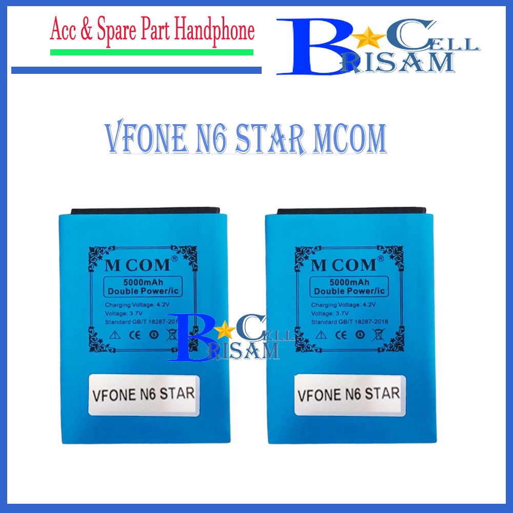 Baterai Vfone N6 Star / ViFone N6 Star - MCOM Baterai Batrai Batre Battre Batery Battery Batere Hp H