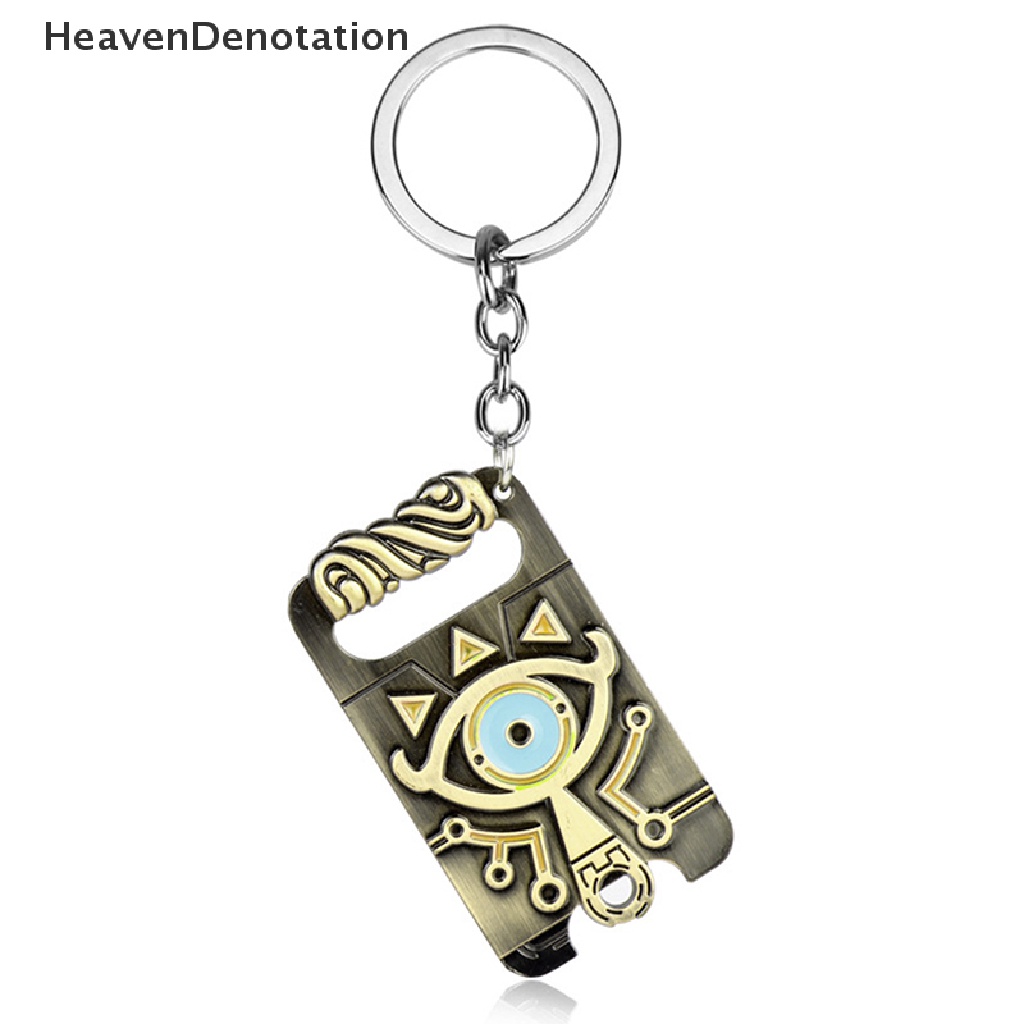 [HeavenDenotation] Anime Unisex Gantungan Kunci Zelda Breath of the Wild Slate Pendant Key Chains Anime Trinket Keyholder Collections Gantungan Kunci HDV