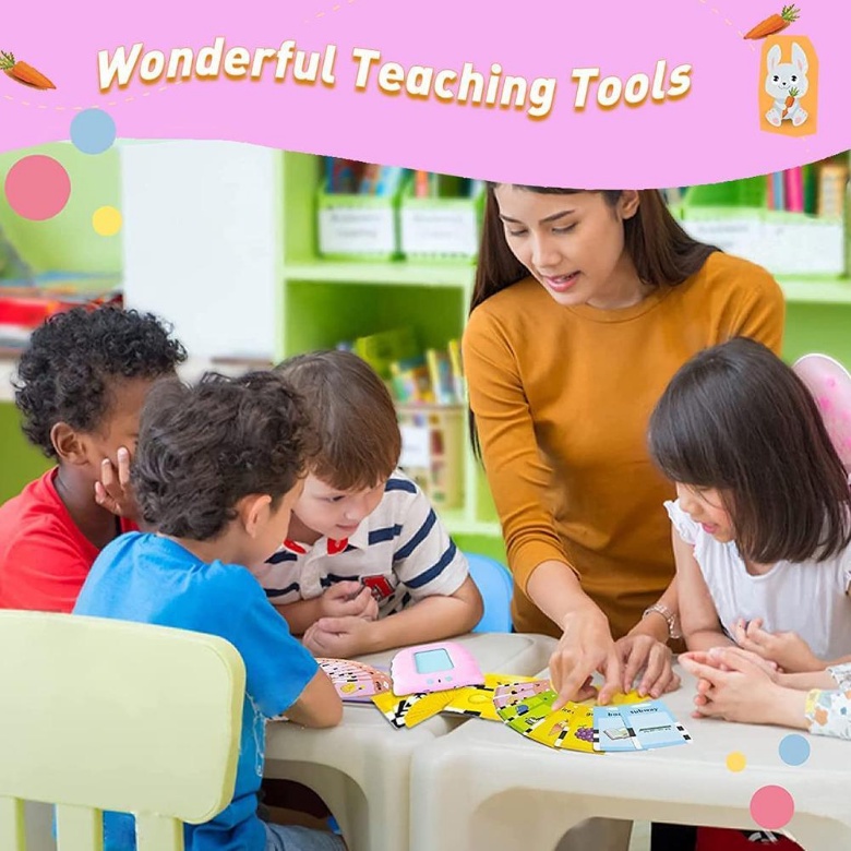 【COD】Card Early Education Bilingual Device/Flash Card Reader/Mainan Flash Card Bersuara/Sound Flash Card Toy