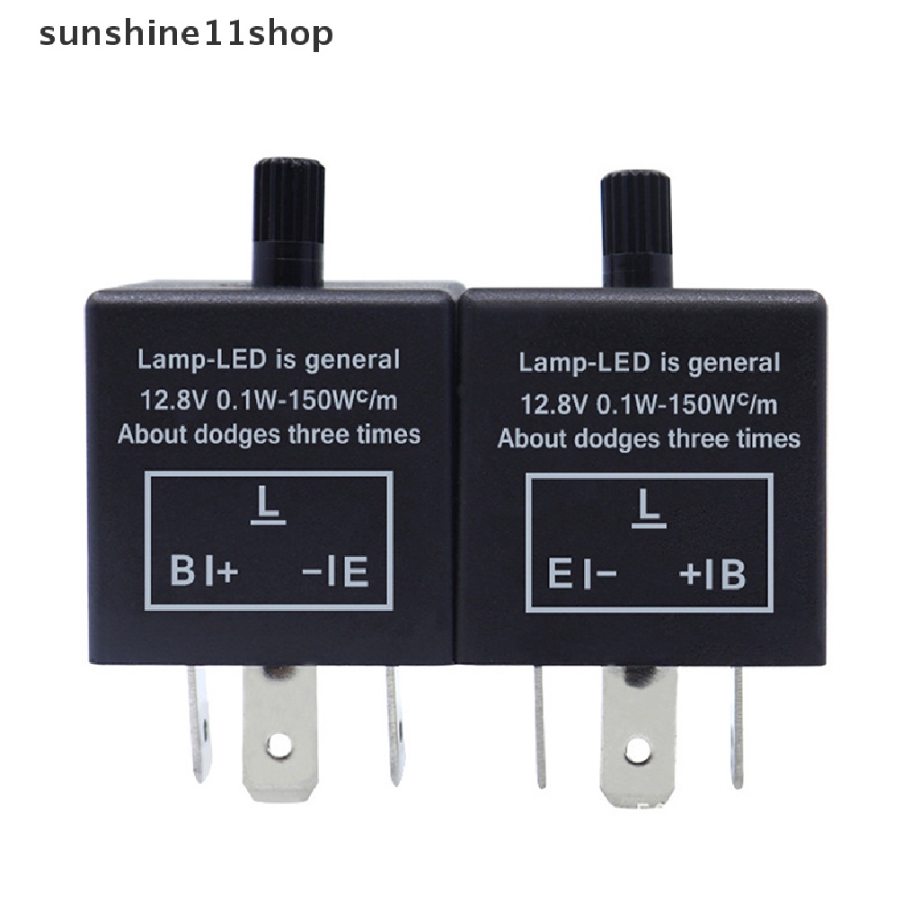 Sho 3pins Mobil Motor LED Flasher Relay 12V Universal Elektronik Adjustable Freauency Lampu Sein LED Blinker Flasher Relay N