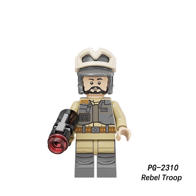 Star Wars Series Snowstorm White Soldier Rebel Army Commander Rakitan Blok Bangunan Angka Mainan Anak