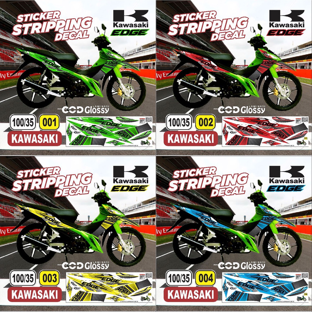 Striping kawasaki edge  / decal kawasaki edge / variasi kawasaki edge glossy