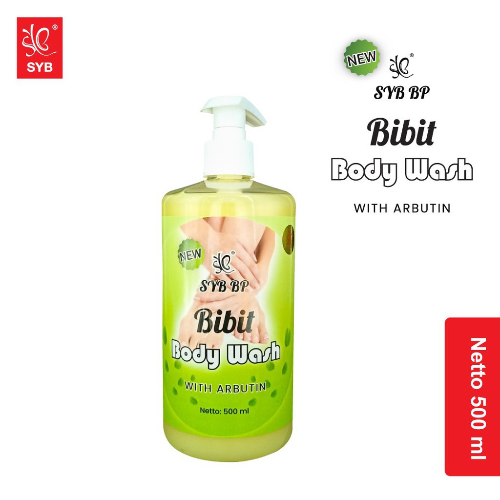 [COD] SYB Body Wash Shower Gel Sabun Cair Bibit Pemutih - 250 ML &amp; 500 ML