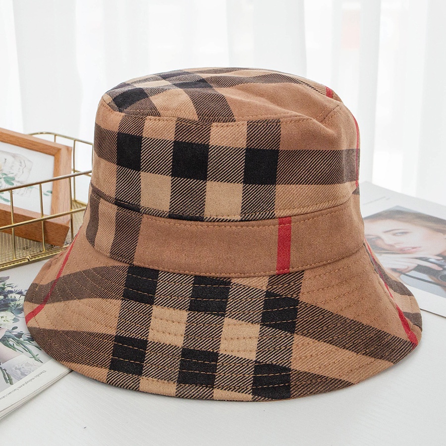 Topi Nelayan Babag Berwarna Suede Basin Hat