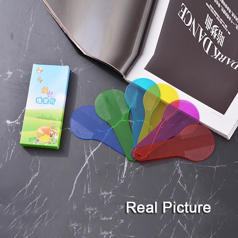 Dayung Warna Anak Belajar Warna Mainan Tricolor Transparan Piring Paud Montessori Belajar Sumber Daya Mainan