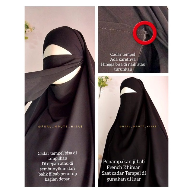 Set FK KHADIJAH by #mputthijab Gamis dan Franch Khimar