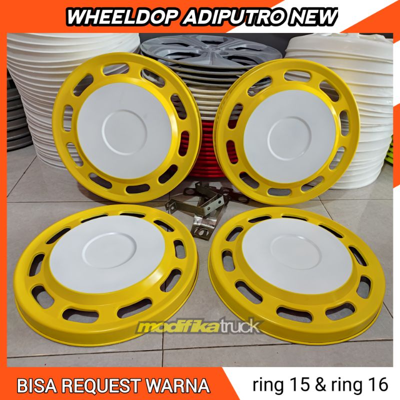 (1biji)wheeldop truk adiputro dop truk adiputro bonus dudukan bisa buat canter elf giga dutro dyna