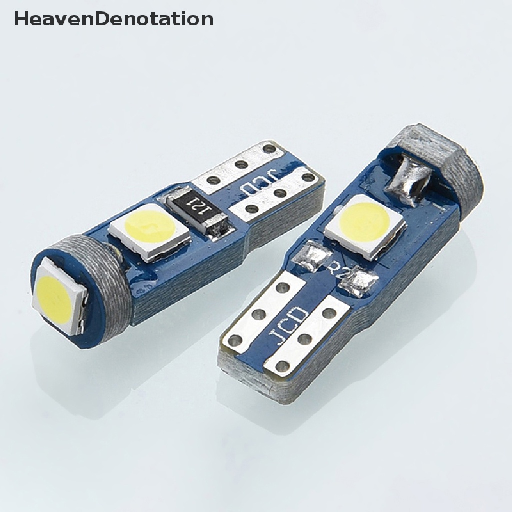 [HeavenDenotation] T5 Bohlam Led 3smd 3030w3w W1.2W Led Canbus Lampu Interior Mobil Dashboard Penghangat HDV