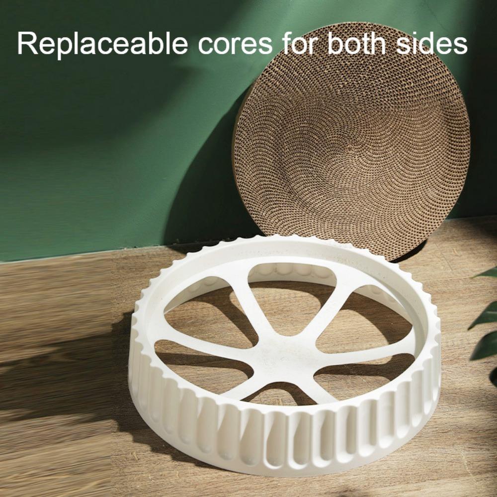 【 ELEGANT 】 Cat Scratcher Pad 1PC 32 / 39CM Corrugated Paper Interactive Bite resistance Wear-resisting Cats Scratching Board