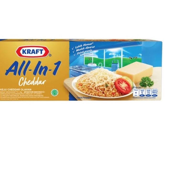 

➶ Keju kraft cheddar all in one 2kg ✿