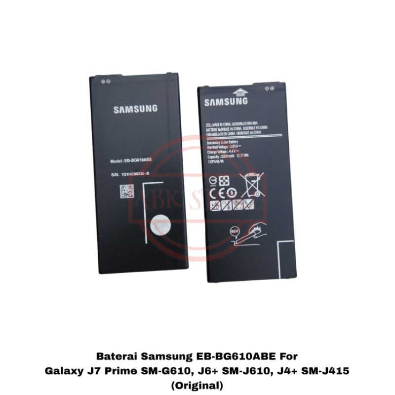 BATERAI BATTERY SAMSUNG EB-BG610ABE GALAXY J7 PRIME / J4+ / J6+ / ON7 ORIGINAL