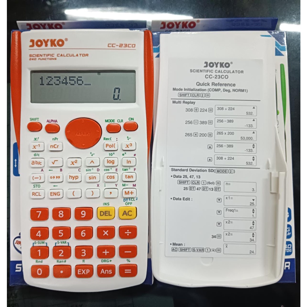 

JOYKO Kalkulator CC-23 Co Scientific Kalkulator Ilmiah Murah Berkualitas
