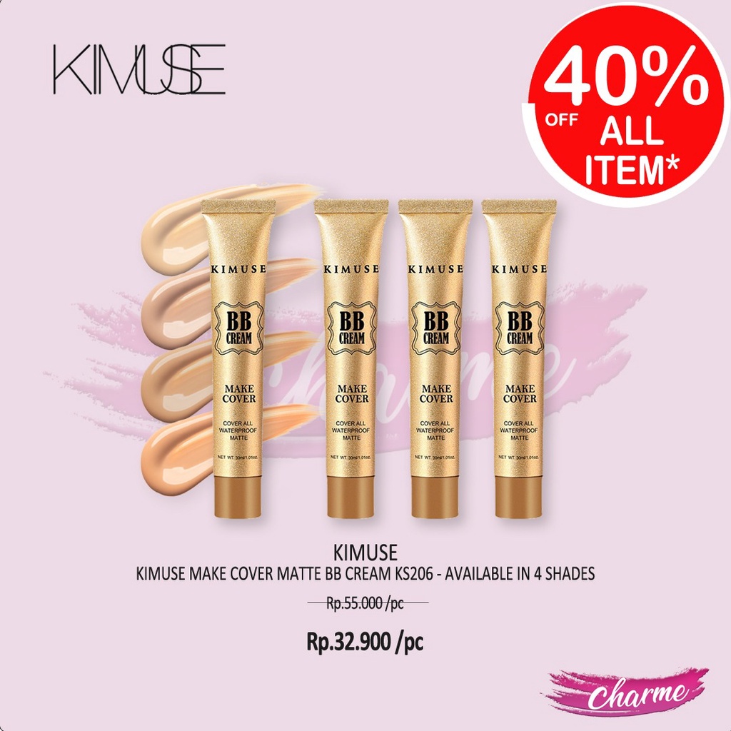 (READY &amp; ORI) KIMUSE Make Cover Matte BB Cream Waterproof Matte KS206