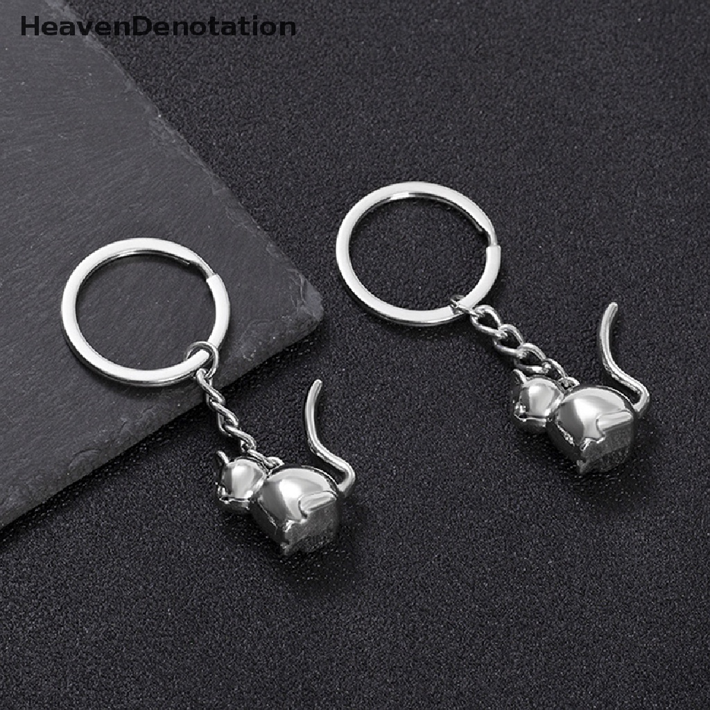 [HeavenDenotation] Gantungan Kunci Kucing 3D Gantungan Kunci Lucu Untuk Wanita Kitten Lucky Cat Key Chain Key Holder HDV