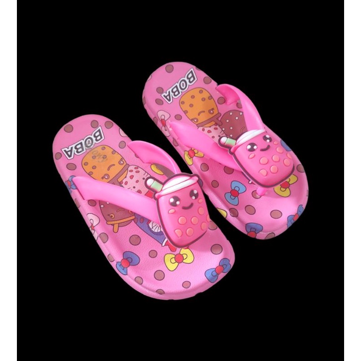 Sandal Anak Cewek Boba new sandal jepit Anak Perempuan Boba Import Sandal Anak import Trwndy nyaman