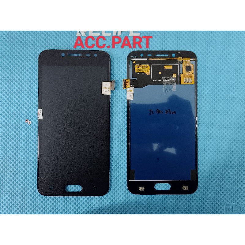 LCD +TOUCHSCREEN SAMSUNG J2 PRO(J 250) KONTRAS/BIASA BLACK DAN GOLD