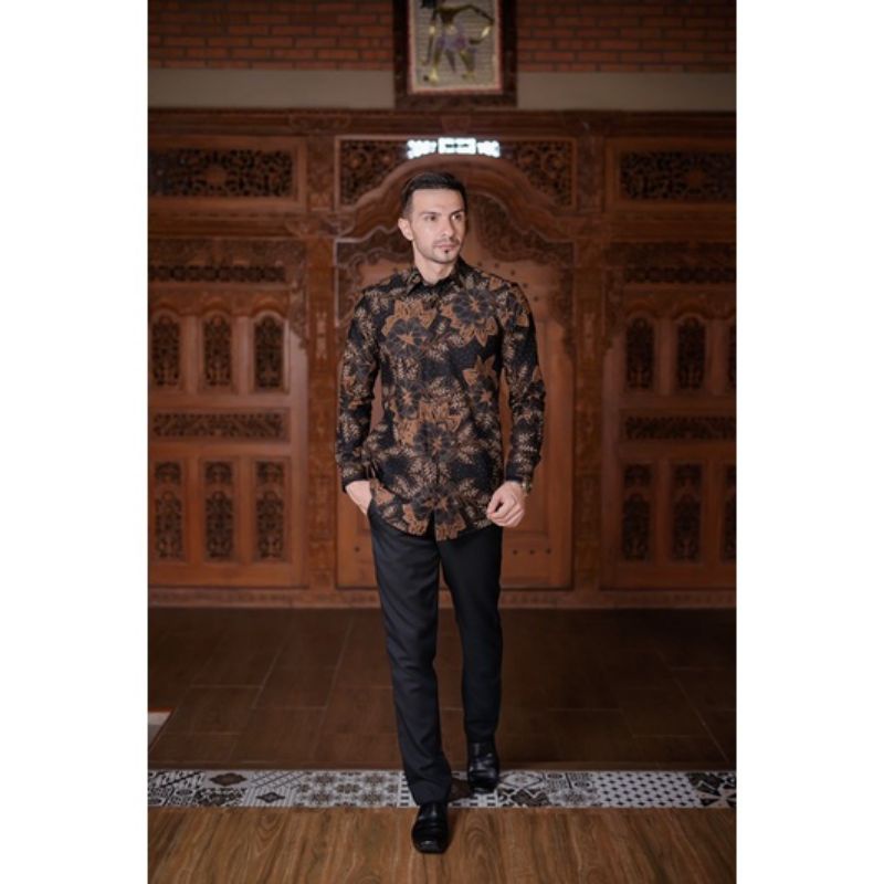 BAJU BATIK PRIA TERBARU SLIMFIT LAPISAN FURING