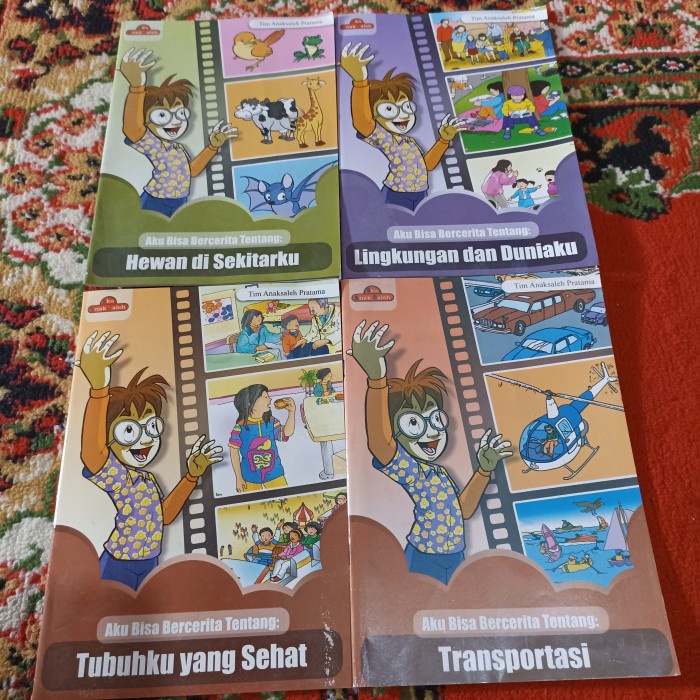 paket 4 buku pengetahuan anak aku bisa bercerita 32 hal berwarna