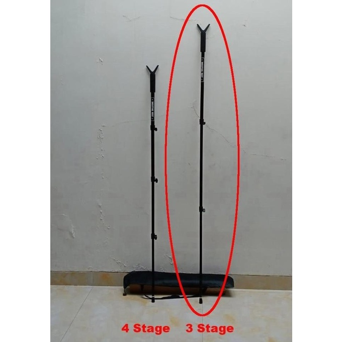 MONOPOD HUNTING SHOOTING REST BERBURU not BIPOD TRIPOD w/ V-YOKE PCP