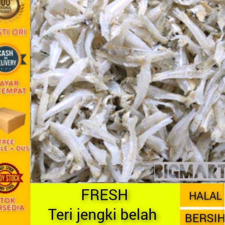 

℮ Ikan asin teri jengki belah super fresh 1kg ☟