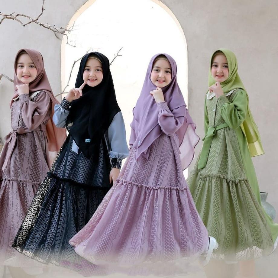 ✹ R.A - Umama Syari Kids l Umama Series Baju Gamis Muslim Anak Perempuan Terlaris ☋