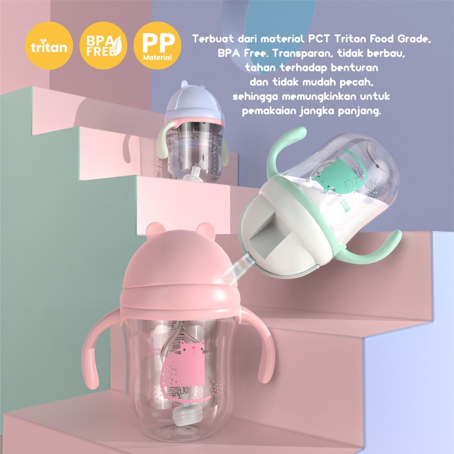 Moro-moro Tritan Sippy Cup 220ml /  Botol Minum Anak