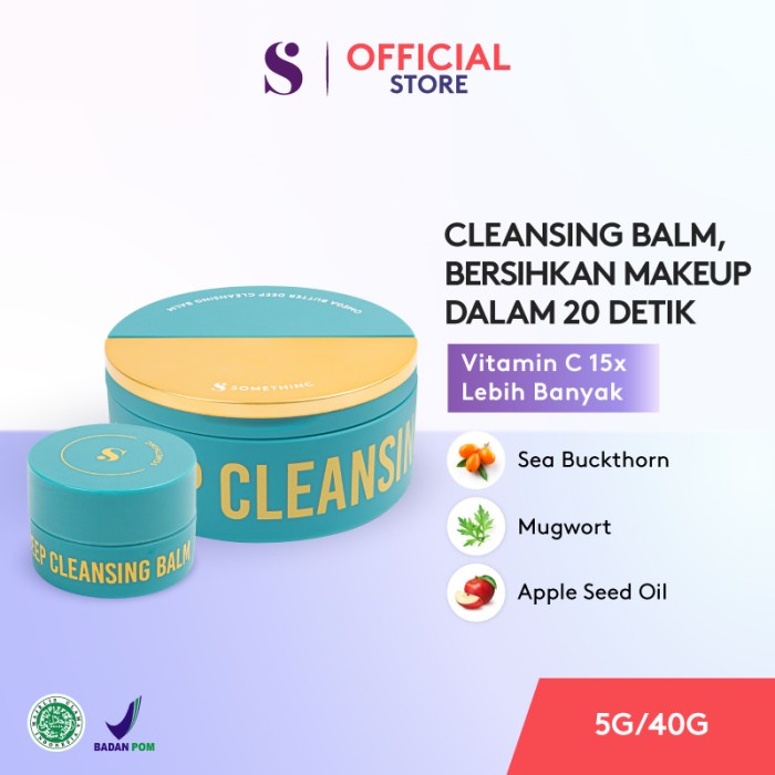 SOMETHINC Omega Butter Deep Cleansing Balm Pembersih Make Up Remover Pengahapus MakeUp