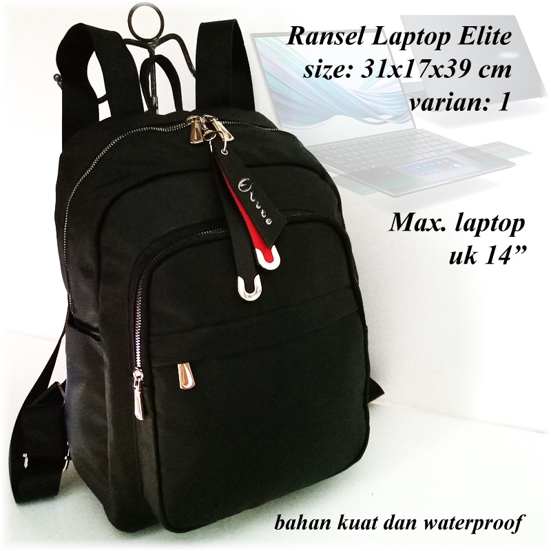 Ransel Laptop Elite Kuat dan AntiAir