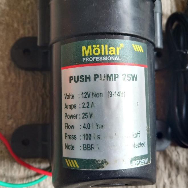 Adaptor + Pompa Dinamo Dc 12 Volt 80 Psi Mollar Alat Cuci Motor Mobil