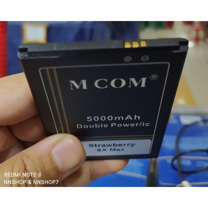 MCOM 5000 Mah Battery Batre Baterai Double Power Mcom Strawberry SX-Max SX Max