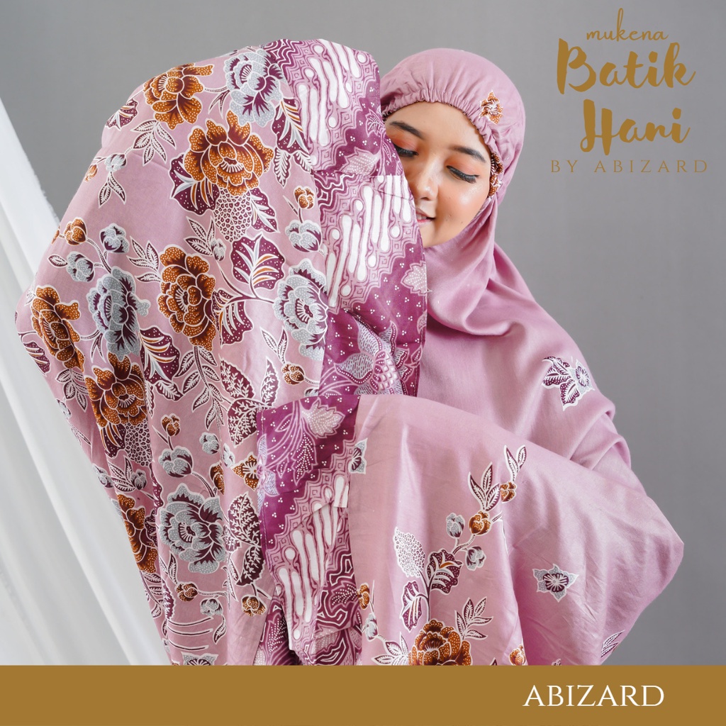 Abizard Mukena Dewasa Rayon Premium Terbaru Batik AZZURA Variasi Rampel jumbo