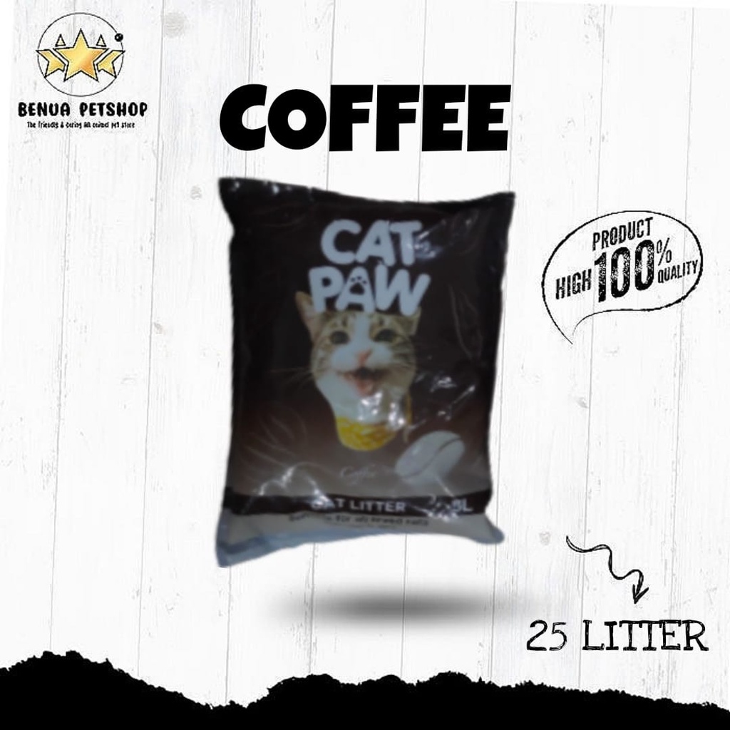 PASIR KUCING CAT PAW CAT LITTER ALL VARIAN 25 LITER - EKSPEDISI