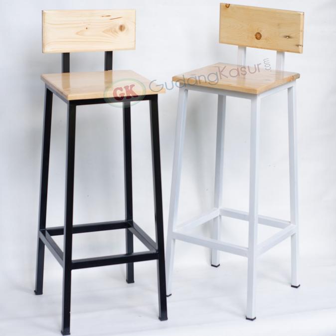 Kursi Cafe Bar Besi Kayu Jati Belanda