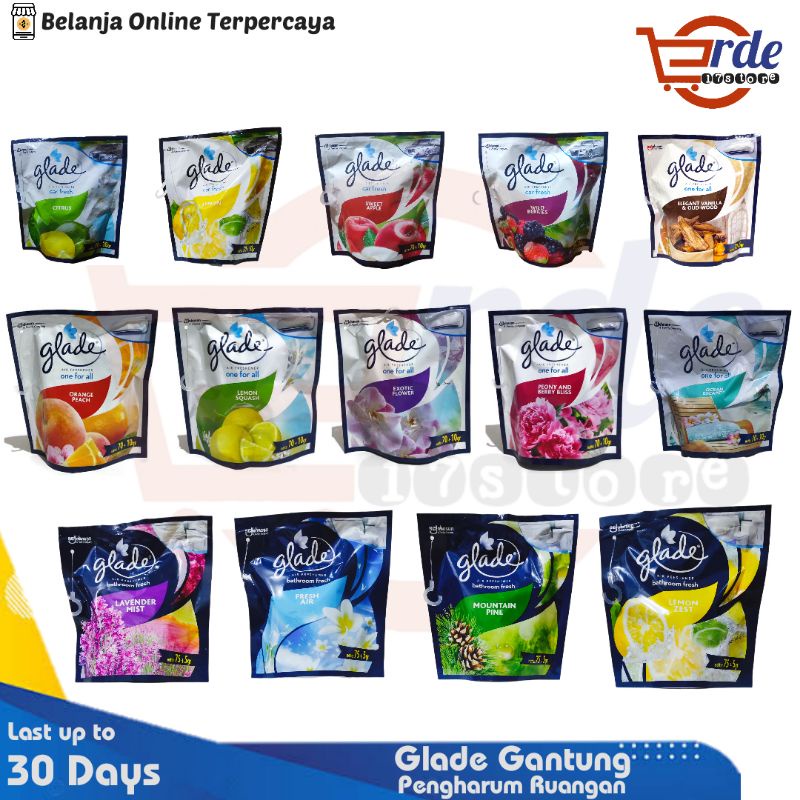Glade Gantung Pengharum Ruangan All Variant / Pengharum Ruangan & Mobil