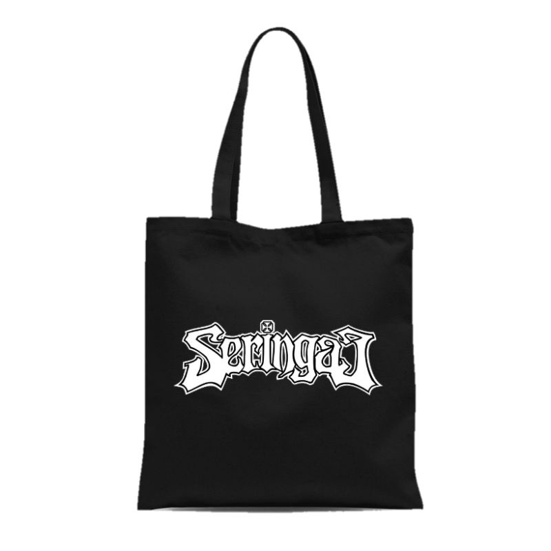 Vandal - Totebag Tas Wanita Tote Bag Resleting Custom Tas Tote Seringai Murah Bahan Kanvas