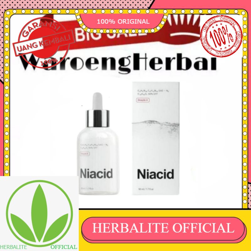100% ORIGINAL Promo Niacid By Slurp Laboratories Korea All In One Face Serum