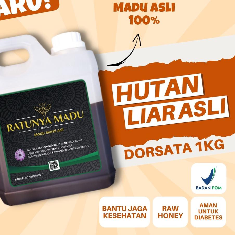 

✴ Asli 100% Tanpa Campuran Murni Original Hutan Liar Dorsata Natural Pure Honey ❁