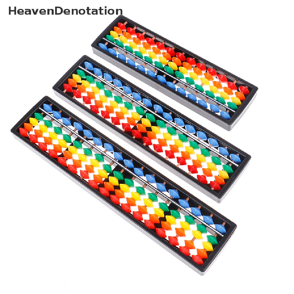 [HeavenDenotation] Portable 13 / 15 / 17 Column Abacus Arithmetic Soroban School Math Learning Tool HDV