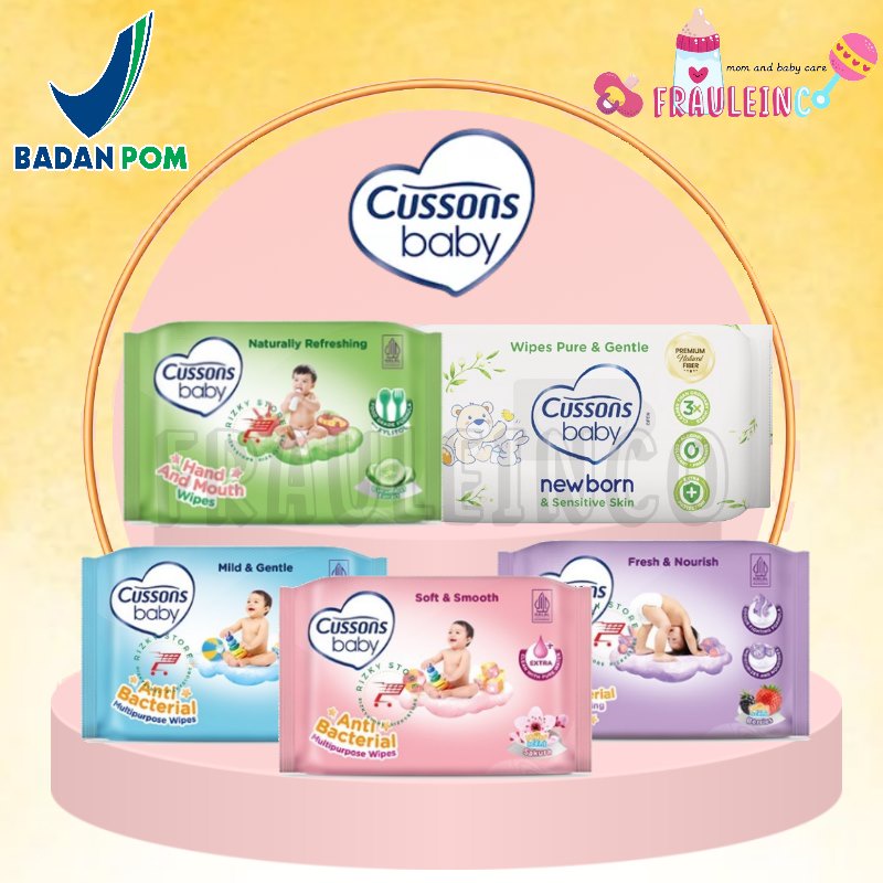 *FRAULEINCO* Cussons Baby Wipes 45s Beli 1 Gratis 1 / Promo Tissue Tisu Basah Cussons (EXP 4-5/25)