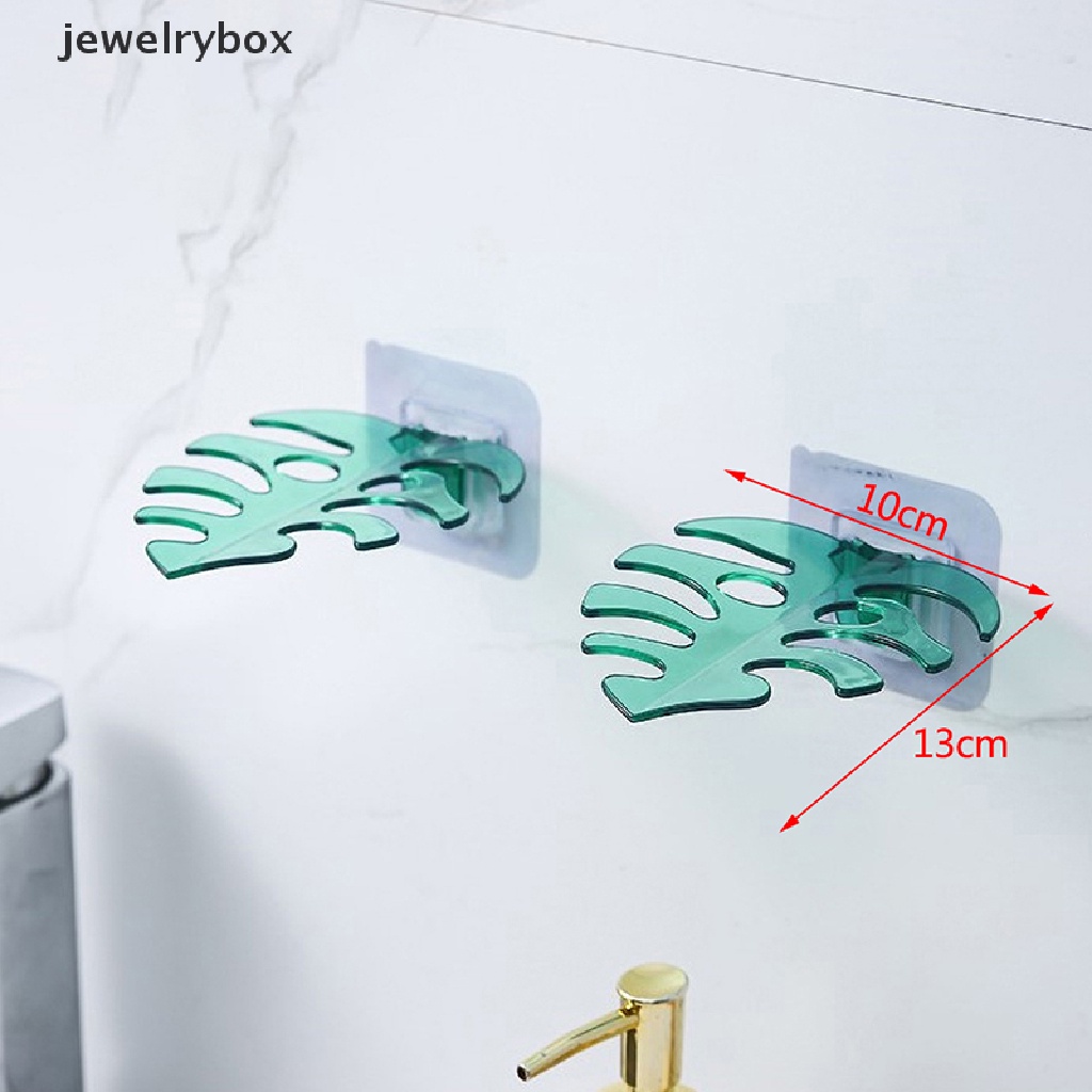 [jewelrybox] New Leaf Hook Serbaguna Dinding Organizer Rak Kamar Mandi Silet Tempat Sikat Gigi Hair Rope Storage Hook Dapur Gadget Alat Hook Butik